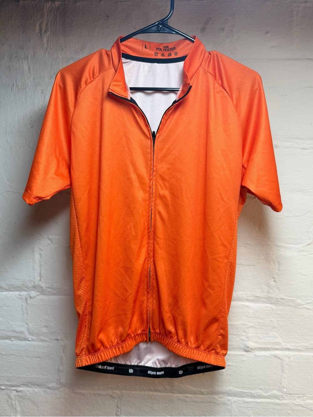 Men's Orange Lightweight Cycling Shirt Jacket - Bicycle Booth
